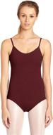 capezio womens v neck camisole leotard логотип