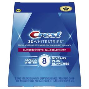 img 4 attached to 🦷 Crest 3D Whitestrips Glamorous White 28 Strips - Powerful 14 Treatment Pack