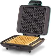 🧇 dash aqua belgian waffle maker - no-drip waffle iron with 1200w for waffles, hash browns, or easy breakfast, lunch, & snacks. non-stick, mess-free sides, and convenient cleaning. логотип