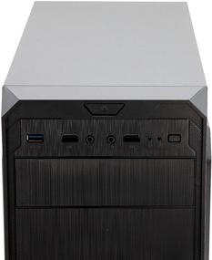 img 2 attached to 💻 Корпус ПК GETTTECH Mid Tower ATX/mATX с блоком питания 500W, 3 вентиляторами - черный (сертифицирован FCC/ROHS/CE/NOM)