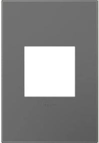 img 1 attached to 💎 Elegant Adorne AWP1G2MG6 1-Gang Wall Plate in Sleek Magnesium - Enhance Your Décor!