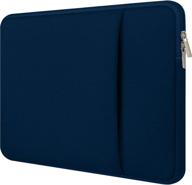 💼 durable 13.3 inch laptop sleeve: water repellent, business briefcase in blue for notebook (13-13.3 inch compatibility) логотип