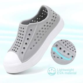 img 3 attached to Lightweight Sneakers for Boys - Okilol Toddler Sandals, Shoes