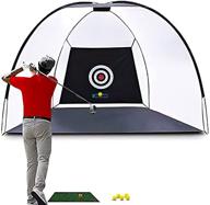 balagan golf net set - extra large 10ft x 7ft, for backyard training, indoor/outdoor use - includes golf mat, bullseye target, practice balls, carrying bag logo