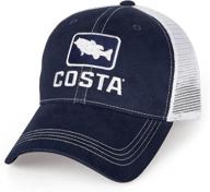 🎣 stylish costa del mar bass trucker hat: perfect accessory for anglers! логотип