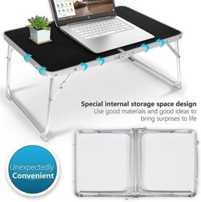 img 3 attached to HOSTIC Foldable Laptop Table Non Slip Laptop Accessories