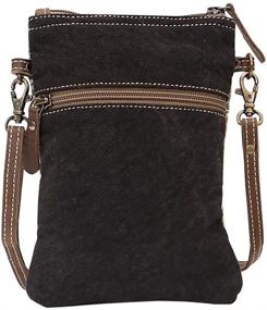 img 1 attached to Myra Bag Upcycled Leather Crossbody Handbags & Wallets - Stylish Women's Accessories