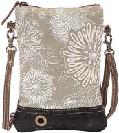 myra bag upcycled leather crossbody handbags & wallets - stylish women's accessories logo