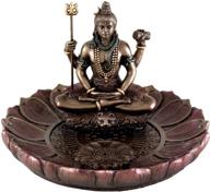 round incense burner plate: premium hindu god shiva in meditation incense holder - top collection логотип