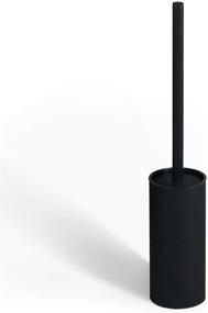 img 4 attached to 🚽 Efficient Black BVL Toilet Brush with Stainless Steel Holder and 2 Cleaner Brush Heads