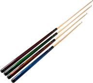 premium set of aska ls billiard pool cue sticks - canadian hard rock maple, mixed lengths - ideal for shorter players and kids логотип