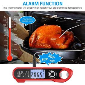 img 1 attached to Thermometer Instant Backlight Battery Included Kitchen & Dining