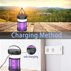 img 3 attached to 🦟 Anysun Bug Zapper: Solar & USB Rechargeable Mosquito Killer with IP66 Waterproof, 3 Lighting Modes – Ideal for Camping, Hiking, Backyard, and Traveling