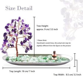 img 2 attached to Purple Incense Holder: Crystal Money Tree Burner for Yoga, Meditation, and Home Decor