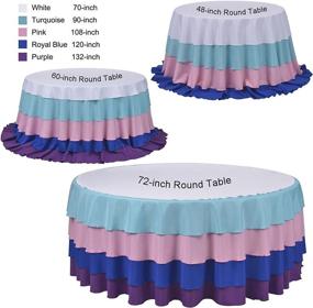 img 1 attached to 70 Inch Round Polyester Tablecloth by Remedios