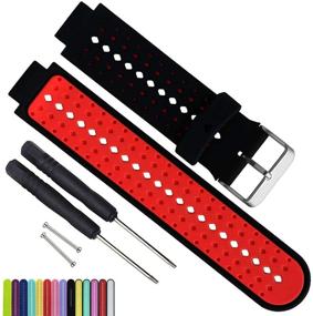 img 1 attached to 🌊 Enhance Your Garmin Fouerunner Experience with MyTime OliBoPo Waterproof Silicone Replacement Watch Bands and Straps - Complete with Pin Removal Tools and Lugs Adapters