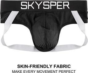 img 1 attached to 🩲 SKYSPER Men's Jock Strap: Premium Athletic Supporter Underwear for Men