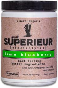 img 4 attached to 🌱 Superieur Electrolytes: Plant-Based Hydration & Recovery Supplement with Sea Minerals - Keto Friendly, Non-GMO, Zero Sugar, Lime Blueberry Flavor (70 Servings)