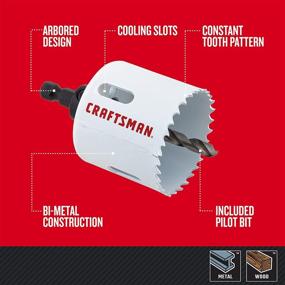 img 2 attached to 🔥 CRAFTSMAN Hole Bi Metal 7 Piece Set: Ultimate Cutting Power for Your Projects