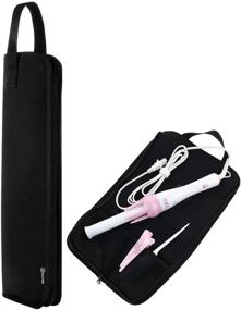 img 4 attached to Black Universal Curling Case: Straightener Case Enhancer