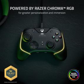 img 3 attached to Razer Wolverine V2 Chroma: Ultimate Gaming Pro Controller for Xbox Series X/S, Xbox One, PC - Remappable Buttons, Mecha-Tactile Buttons & D-Pad, RGB Lighting, Trigger Stop-Switches - Black