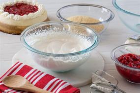 img 1 attached to Enhance Your Kitchen with the Pyrex Smart Essentials 4-Quart Glass Mixing Bowl