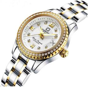 img 3 attached to 💎 Stylish and Durable: Automatic Mechanical Fashion Waterproof Stainless Women's Watches