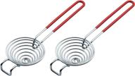 food grade stainless steel egg yolk white separator tool - camkyde set of 2 (red) logo