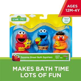 img 3 attached to Сквиртеры для ванны Sesame Street, игрушки для ванны с Элмо, Куки Монстром и Эрни, ассортимент для детей от 1 до 4 лет (эксклюзивно на Amazon)