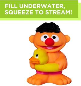 img 1 attached to Сквиртеры для ванны Sesame Street, игрушки для ванны с Элмо, Куки Монстром и Эрни, ассортимент для детей от 1 до 4 лет (эксклюзивно на Amazon)