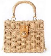 handwoven vintage natural handbag vacation logo