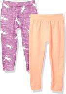 👖 2-piece fleece lined seamless jacquard legging set for limited too girls logo