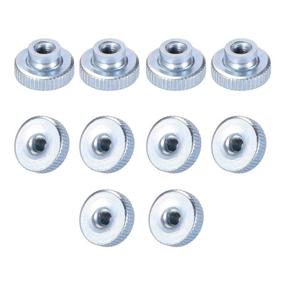 img 3 attached to 🔩 uxcell Knurled Thumb Nuts - M3 Round Knobs with Zinc Plating - Pack of 10: Durable and Convenient Fastening Solutions