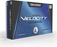 wilson sporting goods tour velocity precision 15-ball pack, white логотип