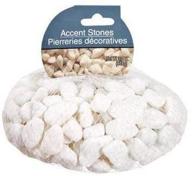 🪨 stylish white accent rocks: 32 oz. bag for elegant décor and landscaping logo