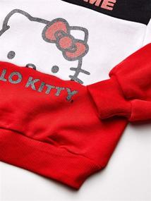 img 2 attached to 👶 Baby Girls' 2 Piece Sweatshirt and Pant Active Set by Hello Kitty