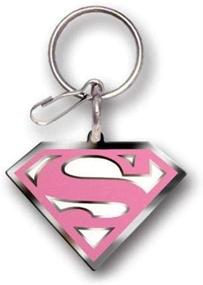 img 1 attached to Supergirl Pink DC Comics Enamel Keychain by Plasticolor - 004030R31