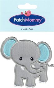 img 1 attached to PatchMommy Elephant Patch Iron Sew