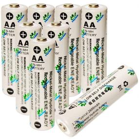 img 2 attached to Tinyfish HR6/AA Low-Self-Discharge Rechargeable Batteries - UL Certified 1.2V 2600mAh Ni-Mh (Nickel Metal Hydride) - 8 Battery Pack with Semi-Transparent Plastic Storage Holder