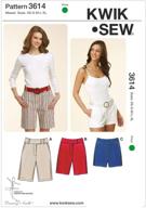 craft perfectly fitted shorts with kwik sew k3614 sewing pattern in sizes xs-xl logo