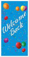 🚪 door cover party accessory - welcome back (1 count) (1/pkg) - improved seo logo