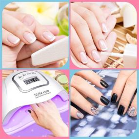 img 1 attached to 120W UV LED Gel Nail Lamp: Fast Curing, 45 Beads, Lightweight Nail Dryer for Salon and Home Use