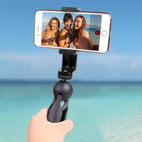 img 1 attached to 📷 QILESHI Tabletop Camera Tripod - Mini Cell Phone Tripod Stand, Portable Desktop Phone Camera Tripod (Black)