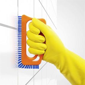 img 1 attached to 🧼 Fuginator Scrub Brush: Stiff Nylon Bristle Tile & Grout Cleaner – Effective Bathroom & Kitchen Cleaning Tool