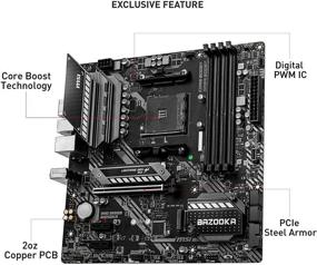 img 2 attached to 🚀 High-performance MSI MAG B550M Bazooka Gaming Motherboard - Unleash the Power of AMD AM4 CPUs with DDR4, PCIe 4.0, and Cutting-Edge Features!