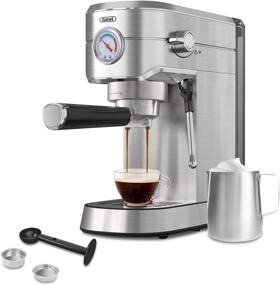 img 4 attached to ☕ Gevi 20 Bar Espresso Coffee Machine with Milk Frother and Steam Wand for Espresso, Latte, and Cappuccino - Stainless Steel, 35 oz Removable Water Tank