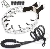 deyace heavy duty pinch collar set: no pull training for large dogs - dog leash and prong collar combo logo