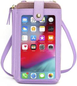 img 4 attached to 👜 Универсальная женская сумка через плечо с сенсорным экраном: удобная сумочка на плечо с кошельком для телефона - стильная сумка для активной жизни!