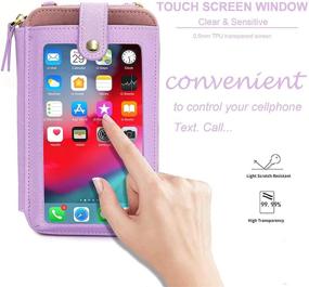 img 2 attached to 👜 Универсальная женская сумка через плечо с сенсорным экраном: удобная сумочка на плечо с кошельком для телефона - стильная сумка для активной жизни!