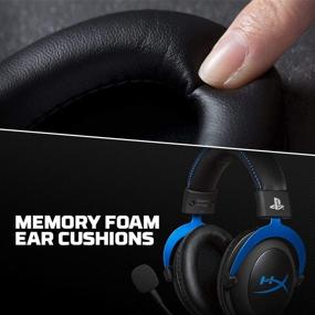 img 3 attached to 🎧 HyperX Cloud - Official PlayStation Licensed Gaming Headset for PS4 and PS5 with In-Line Audio Control, Detachable Noise-Canceling Mic, Comfortable Memory Foam - Black